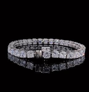 Pulsera de Tenis con Diamantes Cultivados en Laboratorio Certificados por IGI, Unisex, Oro Blanco de 14k, Joyería de Lujo Única para Bodas - Product Image 3