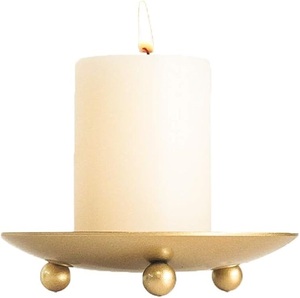 Porte-chandelier en métal fait à la main couleur or LED et bougie Support de plaque de pilier en fer pour les tables de dîner de spa de mariage de Noël - Product Image 5