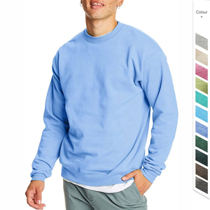 Customization <b>Men's</b> Long Sleeve Cotton Fleece Sweatshirt Custom Long Sleeve Cotton-Blend <b>Pullover</b> Crewneck Sweatshirt for <b>Men</b> - Product Image 1