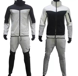 Ensemble de pantalons de survêtement et sweat à capuche décontracté pour hommes avec logo personnalisé Survêtements de sport vierges Slim Fit Jogger Survêtement - Product Image 6