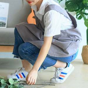 Delantales de cocina unisex de MATERIAL PERSONALIZADO de estilo japonés OEM, logotipo personalizado, protección de color para cocinar, diseños de capa de peluquería - Product Image 4