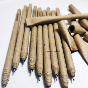 Stylo en bois de qualité supérieure sculpté à la main dans une branche de neem 100% bois naturel pour cadeau d'entreprise stylo en bois fabriqué à la main - Product Image 1