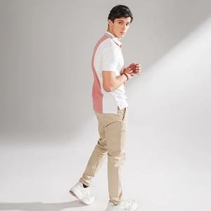 Quantité minimale de commande bas élégant luxe hommes Slim Fit Polo t-shirt sur mesure fermeture éclair col 2 panneaux à manches courtes décontracté hommes Polo t-shirt - Product Image 3