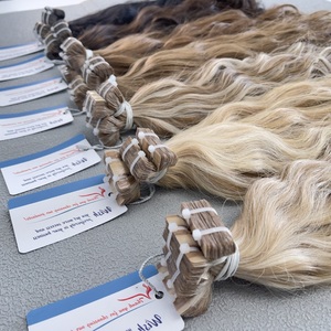 Wholesale Natural Wavy <b>Tape</b>-In Hair Extensions Raw Russian Human Hair Lightweight Premium Remy Hair <b>Machine</b> Double Weft Dyed - Product Image 6