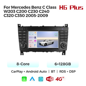 MEKEDE <span class=keywords><strong>Autoradio</strong></span> Car-play Auto WiFi GPS FM BT pour <span class=keywords><strong>Mercedes</strong></span> Benz Classe C W203 C200 C230 C240 C320 C350 Prise en charge de la caméra arrière DVR - Product Image 2