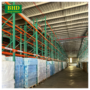 ชั้นวางพาเลทแบบเลือกความยาวได้ตามมาตรฐานเราคลังสินค้า5ชั้นเหล็กสีเขียวแบบตั้งตรงราคาไม่แพง - Product Image 2