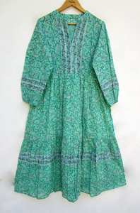 Vestido largo informal hasta la rodilla estampado de talla grande con estilo moderno para mujer sin mangas cintura Natural botón estampado Floral - Product Image 6