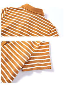 Classic Women's Striped Polo Shirt Short Sleeve Cotton Casual Summer Tops Ladies Breathable Sport Golf Tennis T-Shirt Custom - Product Image 4