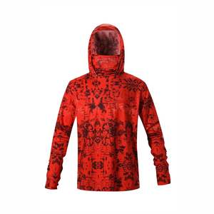 Sudadera con capucha de pesca de rendimiento personalizado Upf 50 100% camisa de pesca de poliéster transpirable y Anti-UV ropa de pesca de sublimación completa - Product Image 2