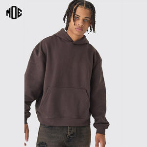 เสื้อฮู้ดโอเวอร์ไซส์สำหรับผู้ชายผ้าฟลีซหนาบุ100% มีซิประบายอากาศกันความร้อนสำหรับฤดูหนาวออกแบบโลโก้ได้ตามต้องการ - Product Image 1