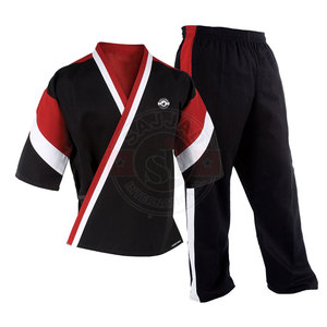 Uniforme de artes marciales de buena calidad, conjunto de dos piezas con logotipo personalizado, kárate, venta al por mayor - Product Image 4