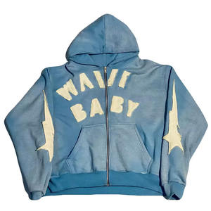 Pakistan fait hommes hiver 100% coton thermique acide lavé en détresse sweats à capuche haute qualité pull à capuche coupe surdimensionnée - Product Image 1