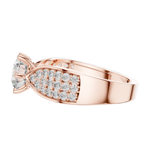 Anillo de Diamante de Laboratorio con Corte Redondo de 1.53 CT para Mujer, VVS-VS EF CVD, Oro de 18K, 14K, 10K y Plata 925, Oro Rosa, Amarillo y Blanco - Product Image 6
