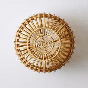EcoFriendlyRattanBambooStool y Otomano HomeDecor Accesorio - Product Image 3