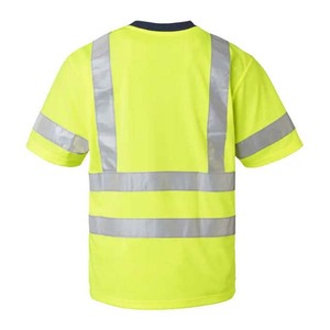 Camisetas Unisex Reflectantes de Manga Corta con Cuello Redondo, Ropa de Trabajo, Uniformes Personalizados, Material de Poliéster - Product Image 4