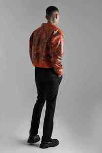 Unisex Premium Quality <b>Cow</b> Skin Leather Jacket Winter Motorcycle Racing Bomber Front Logo Windproof Breathable Quick Dry - Product Image 5