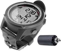 Descent Mk3i-<b>Watch</b>-Style Dive Computer, 51mm, Carbon Gray DLC Titanium / <b>Black</b> Silicone Band Smartwatch - Product Image 3