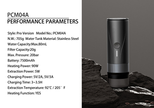 Máy pha cà phê Espresso di động không dây, dùng được cho ô tô và cắm trại gia đình, 3 trong 1, sử dụng viên nén và bột cà phê, máy pha cà phê du lịch CERA+ - Product Image 6