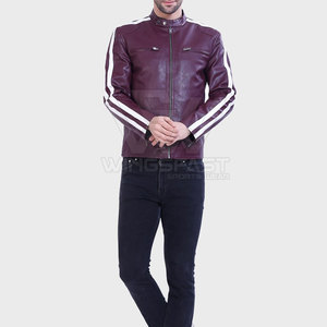 Chaqueta de invierno para hombre de la mejor calidad, transpirable, precio al por mayor, piel de vaca, cuello levantado, logotipo frontal, venta en línea - Product Image 4