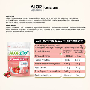 ALOR Signature Probiotic Yogurt Drops 15g X12 Sobres en Formato Sólido con Sabor Original 5.5 Mil Millones de UFC para Adultos - Product Image 2