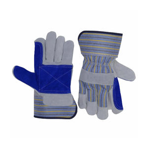 Gants de travail en cuir de vachette robustes VERITAS SPORTS pour hommes – Respirants, de protection, pour l'extérieur, unis, hiver, pour ouvriers du bâtiment et anti-épingle - Product Image 1