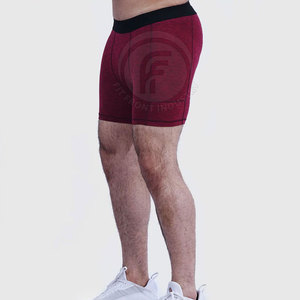 Nouveauté Short de compression de gymnastique pour hommes avec logo personnalisé quantité minimale de commande bas taille moyenne coupe ajustée Style décontracté motif solide Service OEM - Product Image 1