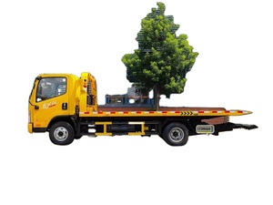 Venta al por mayor de fábrica: Camión grúa de plataforma plana diésel manual FAW de 4 toneladas con plataforma deslizante hidráulica - Product Image 3