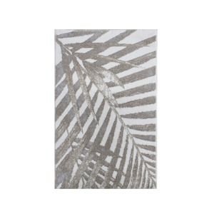 Lupa Ecru Beige Silver Recycled 60*100cm Cotton Yarn Dyed Jacquard Floral Pattern Luxury Bath Shower <b>Mats</b> Customizable Color - Product Image 2