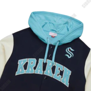 Maillots de hockey Kraken personnalisés Sibrin, design professionnel, veste universitaire |   Nom et numéro entièrement personnalisés |   Vêtements de hockey des États-Unis - Product Image 5