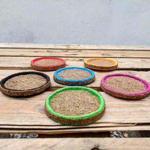 SUSTAINABLE RATTAN AND COCONUT <b>COASTER</b> SET WHOLESALE - Product Image 6