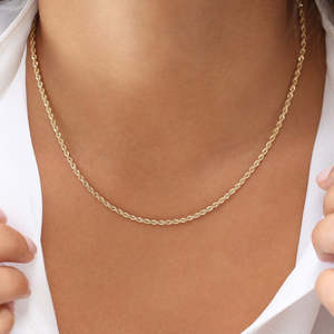 <b>14K</b> <b>Gold</b> Plated Simple <b>Chain</b> Diamond Pendant Necklace for Women Customizable Elegant Classic High Quality Jewelry - Product Image 2