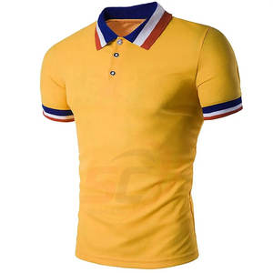 Vente en gros, 100% coton, manches courtes solides, Polo pour hommes, grande taille, manches courtes, vêtements décontractés - Product Image 5