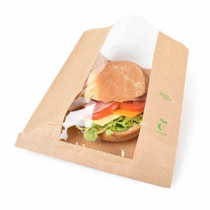 Custom Kraft Paper <b>Bag</b> <b>Food</b> Grade for Bread Sandwich Grocery with Logo Printing for <b>Food</b> Packaging-SOS Paper <b>Bags</b> - Product Image 3