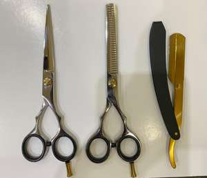 Venta al por mayor 3PCs Nuevo Profesional 6,0 Pulgadas Multiusos Herramientas de Estilismo Kit de Tijeras de Corte de Plata Herramientas de Estilismo de Bajo Precio - Product Image 1