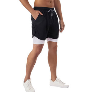 Pantalones cortos de entrenamiento 2 en 1 para hombre, Shorts atléticos ligeros de 7 pulgadas con forro de compresión - Product Image 4