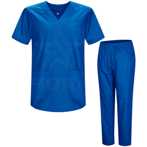 Tenues d'hôpital unisexes confortables et de haute qualité, tuniques de spa, de salon de manucure, de travail médical, FIQRA SPORTS, en twill de spandex/polyester - Product Image 2