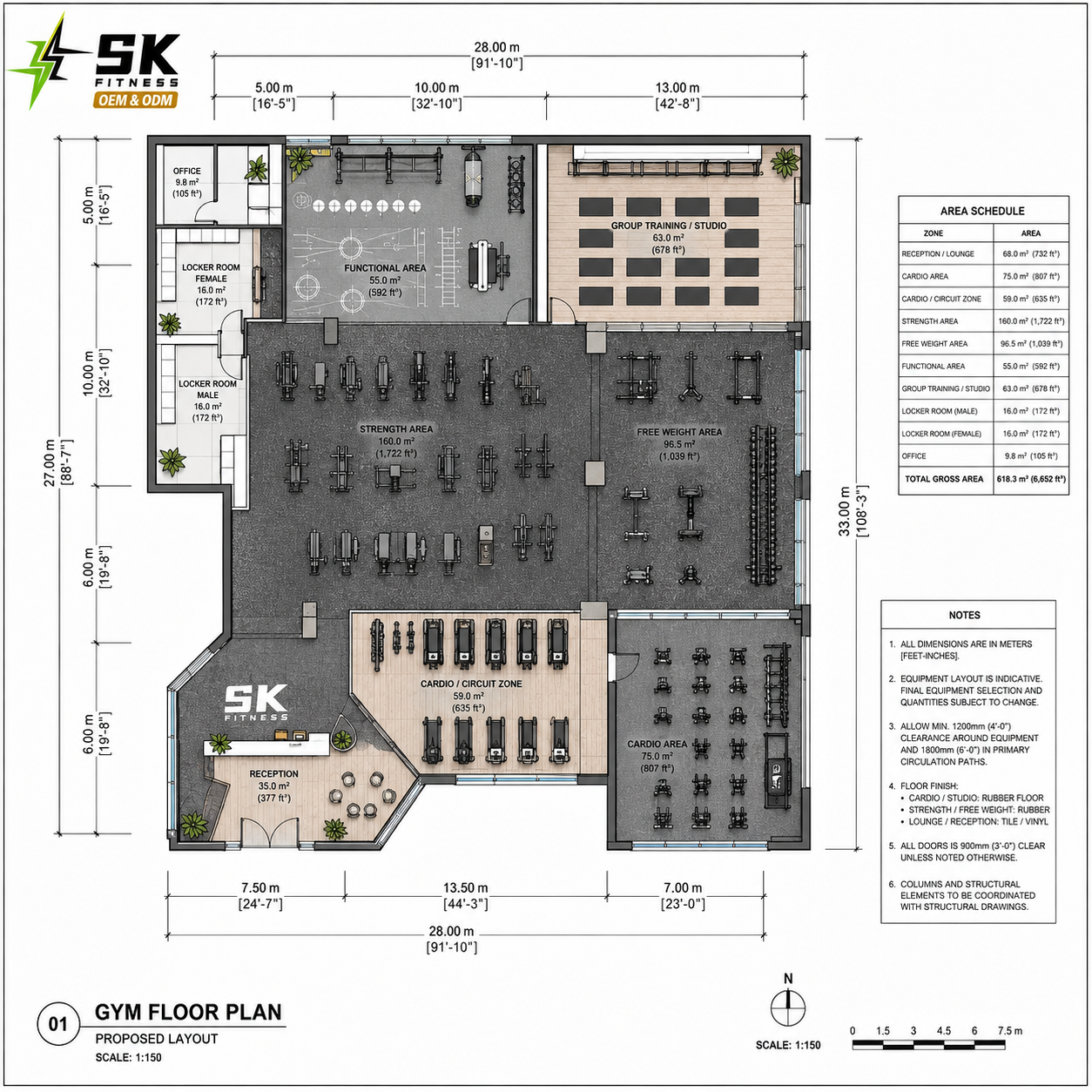 Black-720sqm gym