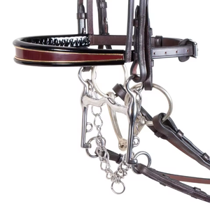 Brida de caballo de cuero genuino MH Global Exports con logotipo personalizado para uso ecuestre Tamaños de alta calidad Full/Cob // X-Full - Product Image 3