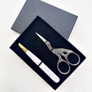 Customized Label Makeup <b>Tool</b> Kits Stainless Steel Eyebrow Scissors Nose Hair Grooming Cuticle Scissors Grafting <b>Tool</b> - Product Image 3