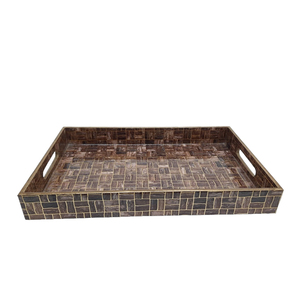 ถาดเสิร์ฟอาหารทำจากไม้พร้อมที่จับทรงสี่เหลี่ยมผืนผ้าสำหรับร้านอาหารและโรงแรมถาดเสิร์ฟอาหาร - Product Image 4