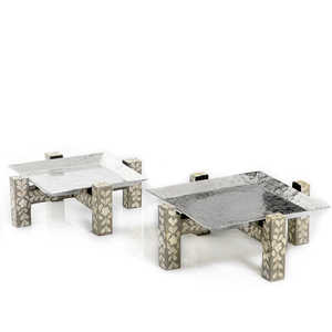 Bandeja de servicio Mother Pearl de alta calidad, plato de fregona blanca para bodas, hoteles, ocasiones de Ramadán, uso de mesa para servir - Product Image 6