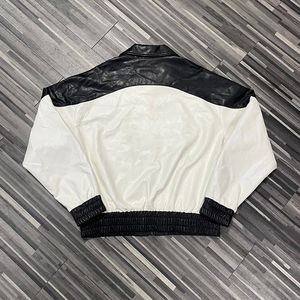 Chaqueta de Cuero de Alta Calidad para Hombre, Estilo Urbano, Casual, Holgada, para Invierno, con Cierre Frontal y Resistente al Viento - Product Image 4