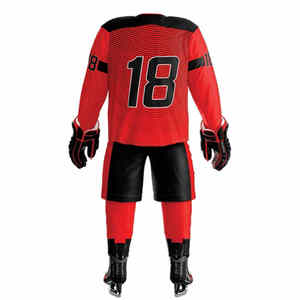 Uniforme de hockey sobre hielo de diseño personalizado más vendido, conjuntos de tela suave transpirable de secado rápido Unisex adulto con precio de venta en línea - Product Image 2