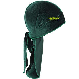 Bajo Moq logotipo personalizado patrón de fábrica al por mayor de seda sedoso diseñador Durags satén estampado Durags para los hombres - Product Image 4