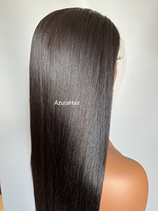 Peluca de encaje frontal, peluca sin procesar virgen alineada con cutícula, Peluca de cabello humano 100% sin procesar - Product Image 5