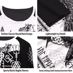 เสื้อรัดกล้ามเนื้อป้องกันแสงแดด UPF50+ ลายพรางสำหรับทุกเพศ แขนยาว ระบายอากาศได้ดี ผลิตจากโพลีเอสเตอร์ แห้งเร็ว น้ำหนักเบา สีสันปรับแต่งได้ - Product Image 6