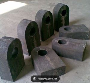 Durable wear resistant steel <b>rock</b> grinding <b>hammer</b> mining machine parts strong abrasion resistant lost foam casting technology - Product Image 2