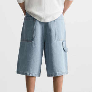 2025 High Quality Custom Casual Sweat <b>Shorts</b> Above the Knee Cotton <b>Men</b> Plain <b>Long</b> Drawstring Jogging Sweat <b>Shorts</b> Customized OEM - Product Image 2