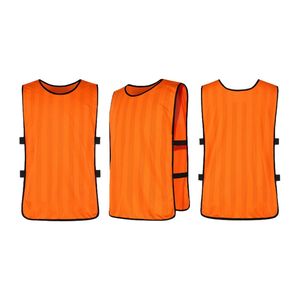 Gilet Scrimmage in maglia poliestere resistente per squadre sportive Pinnies da allenamento Unisex per calcio basket e calcio trapani - Product Image 4