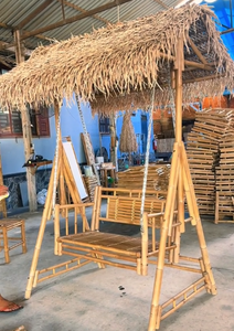 Silla Columpio de Bambú para Jardín con Techo, Muebles de Exterior de Bambú Sostenible para Resort, Cafetería, Hotel, Venta al por Mayor - Product Image 5